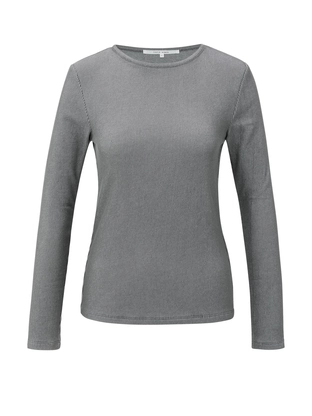 YAYA Ribbed long sleeve top