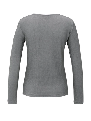YAYA Ribbed long sleeve top