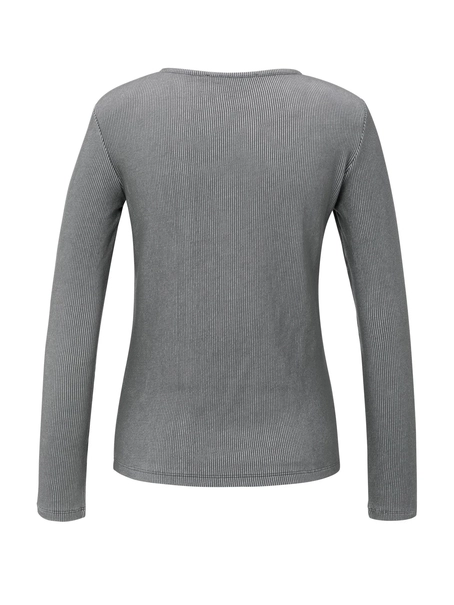YAYA Ribbed long sleeve top
