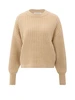 YAYA Ribbed sweater with round neck
