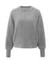 YAYA Ribbed sweater with round neck