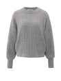 YAYA Ribbed sweater with round neck