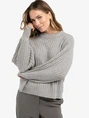 YAYA Ribbed sweater with round neck
