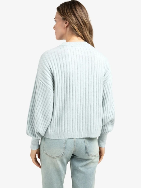 YAYA Ribbed sweater with round neck
