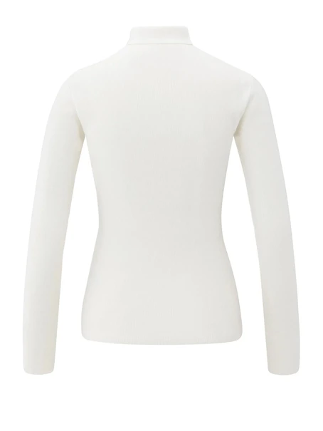 YAYA Ribbed top with turtleneck