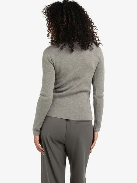 YAYA Ribbed top with turtleneck