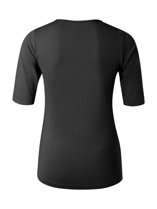 YAYA Round V-neck top