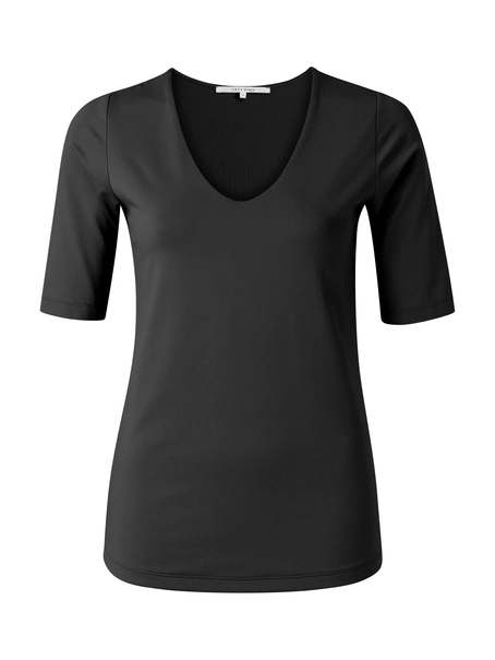 YAYA Round V-neck top