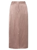 YAYA Satin midi skirt