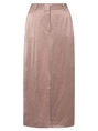 YAYA Satin midi skirt