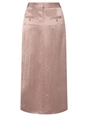 YAYA Satin midi skirt