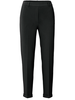 YAYA Scuba straight leg trousers wi