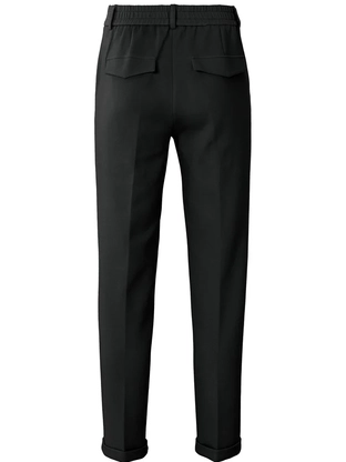 YAYA Scuba straight leg trousers wi