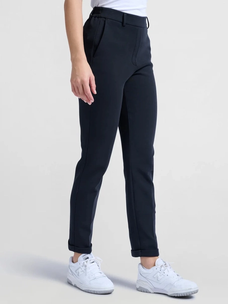 YAYA Scuba straight leg trousers wi