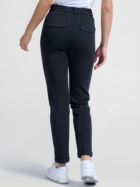 YAYA Scuba straight leg trousers wi