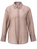 YAYA Sheer blouse with back slit