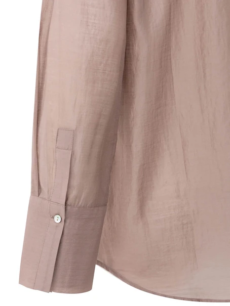 YAYA Sheer blouse with back slit