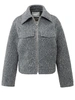 YAYA Short oversized boucle jacket