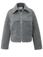 YAYA Short oversized boucle jacket