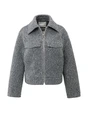YAYA Short oversized boucle jacket