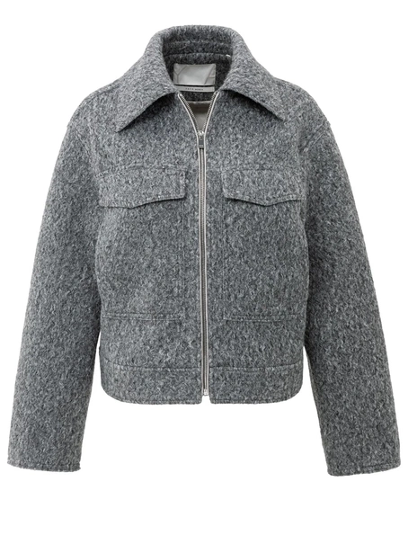 YAYA Short oversized boucle jacket
