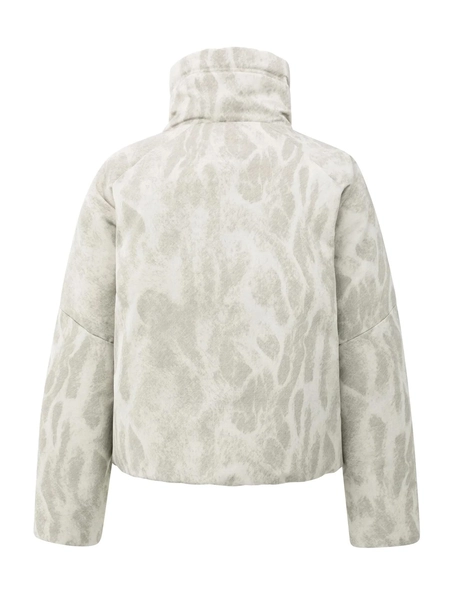 YAYA Short printed padded nylon jac