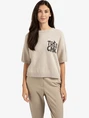 YAYA Short sleeve sweater with artw