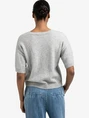 YAYA Short sleeve sweater with artw