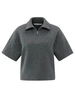 YAYA Short sleeve sweater with coll