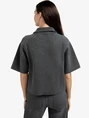 YAYA Short sleeve sweater with coll