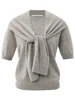 YAYA Short sleeve sweater with fake