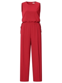 YAYA Sleeveless jumpsuit with cord