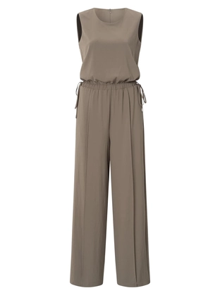 YAYA Sleeveless jumpsuit with cord