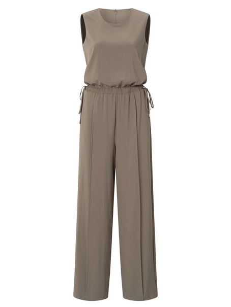 YAYA Sleeveless jumpsuit with cord