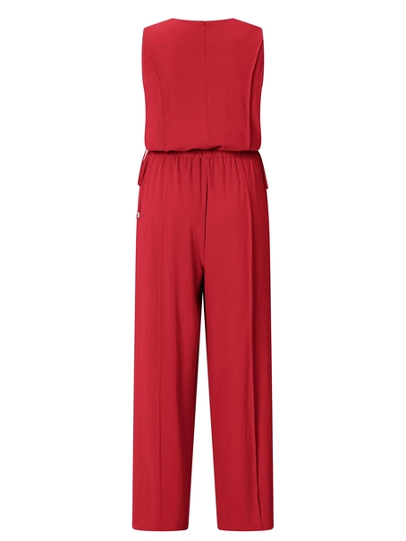 YAYA Sleeveless jumpsuit with cord