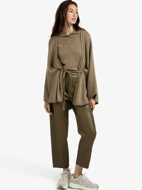 YAYA Sleeveless sweater with collar