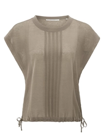 YAYA Sleeveless top with lines