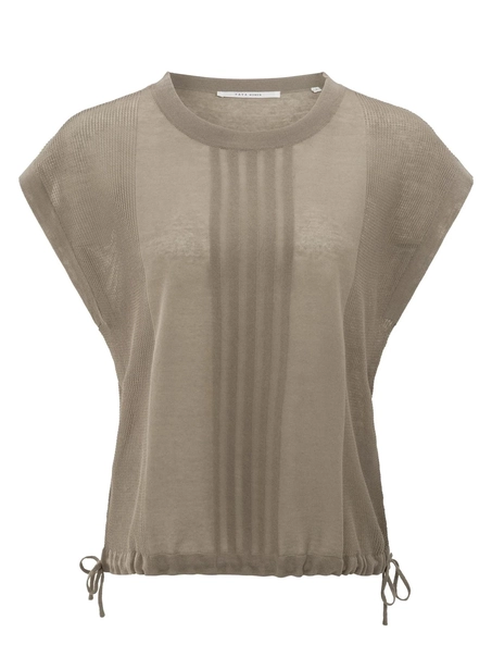 YAYA Sleeveless top with lines