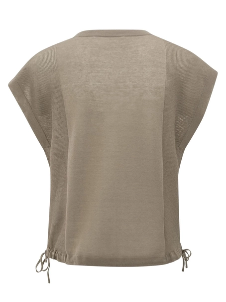 YAYA Sleeveless top with lines