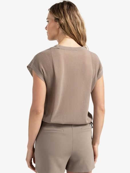 YAYA Sleeveless top with lines