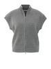 YAYA Sleeveless zip-up cardigan