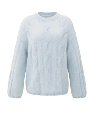 YAYA Soft cable knit sweater