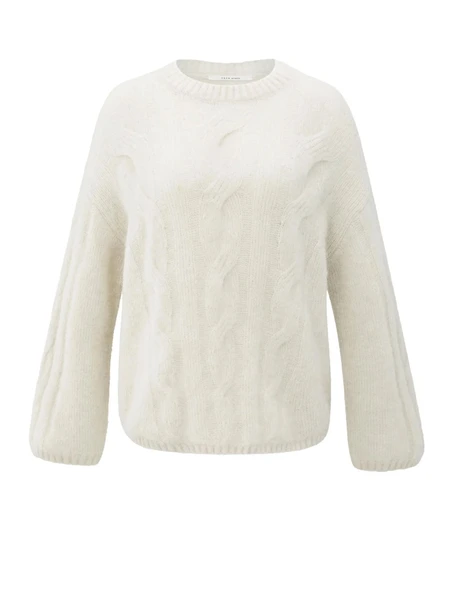 YAYA Soft cable knit sweater