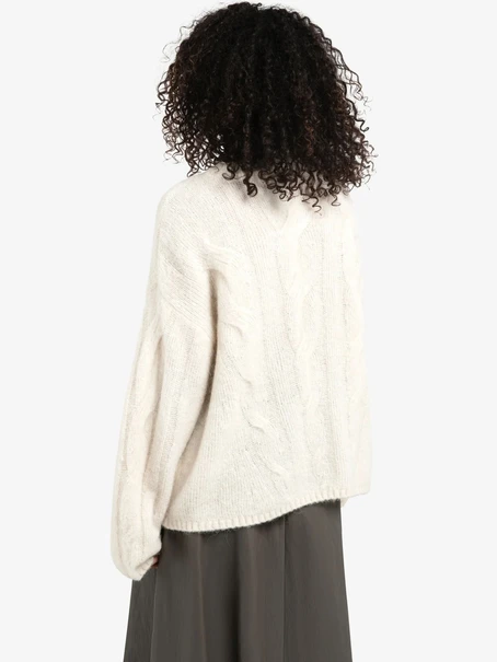 YAYA Soft cable knit sweater