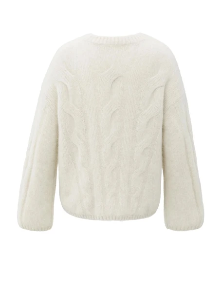 YAYA Soft cable knit sweater