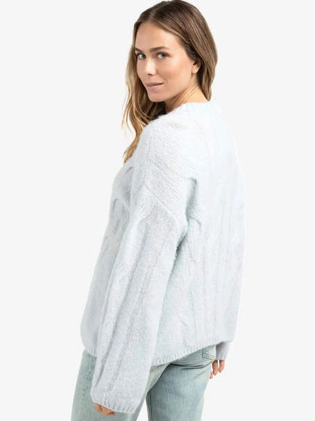 YAYA Soft cable knit sweater