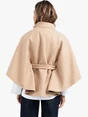 YAYA Soft woven poncho with collar