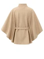YAYA Soft woven poncho with collar