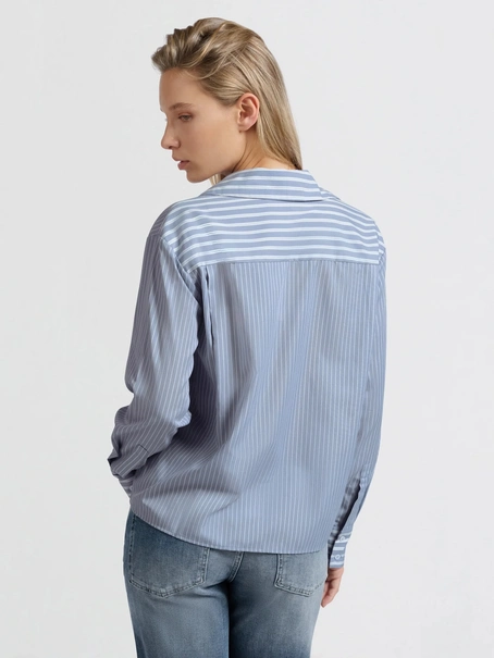 YAYA Stripe mix blouse
