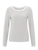 YAYA Striped long sleeve top with c